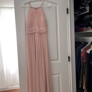 Light pink formal long dress